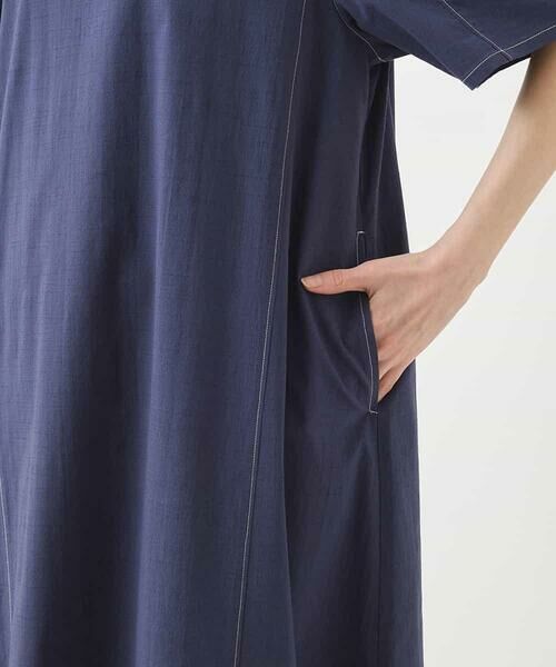 HIROKO BIS / ヒロコビス ロング・マキシ丈ワンピース | 配色ステッチ立体スリーブワンピース | 詳細19