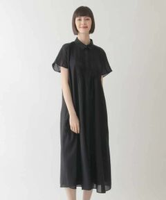 メル83483　ヒロコビス総レース 2重 チュニック　ブラックドレス15号 HIROKO BIS / ヒロコビス （レディース） ワンピース