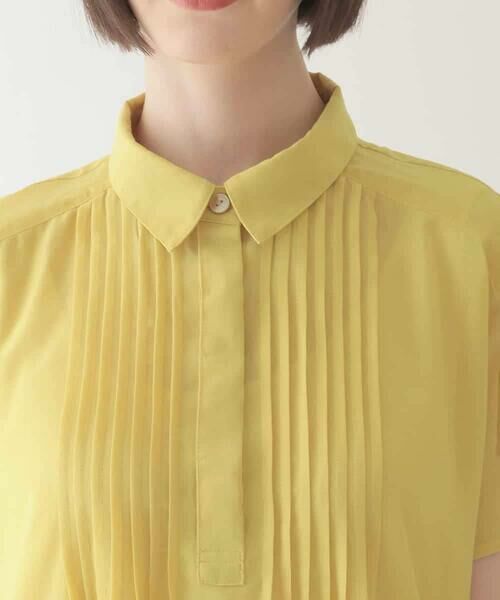 HIROKO BIS / ヒロコビス ロング・マキシ丈ワンピース | ピンタックデザインシルエットワンピース /洗濯機で洗える | 詳細4