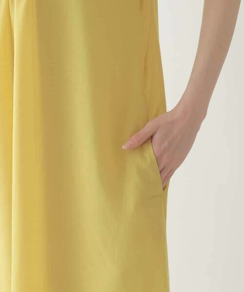 HIROKO BIS / ヒロコビス ロング・マキシ丈ワンピース | ピンタックデザインシルエットワンピース /洗濯機で洗える | 詳細7