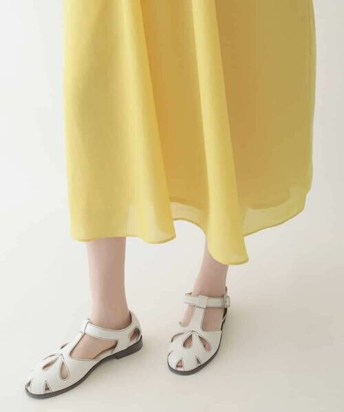 HIROKO BIS / ヒロコビス ロング・マキシ丈ワンピース | ピンタックデザインシルエットワンピース /洗濯機で洗える | 詳細8