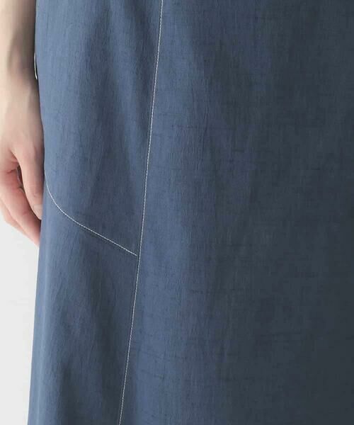 HIROKO BIS / ヒロコビス ロング・マキシ丈スカート | リネンライクストレッチフレアスカート /洗える | 詳細7