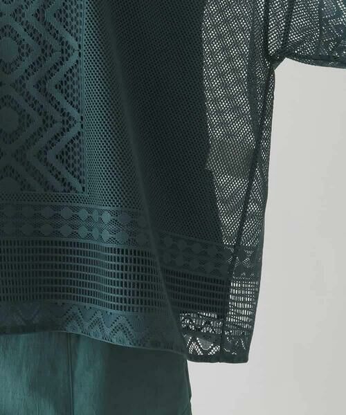 HIROKO BIS / ヒロコビス カットソー | ラッセルメッシュデザインカットソー /洗濯機で洗える | 詳細6