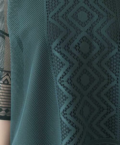 HIROKO BIS / ヒロコビス カットソー | ラッセルメッシュデザインカットソー /洗濯機で洗える | 詳細7