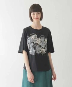 HIROKO BIS ビーズとホール刺繍　夏アンサンブル　Ｌ HIROKO BIS / ヒロコビス （レディース） カットソー