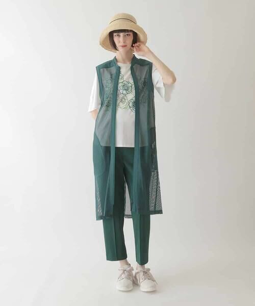 HIROKO BIS / ヒロコビス カットソー | 【接触冷感】フラワープリントコットンカットソー /洗える | 詳細11