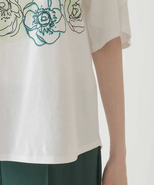 HIROKO BIS / ヒロコビス カットソー | 【接触冷感】フラワープリントコットンカットソー /洗える | 詳細6