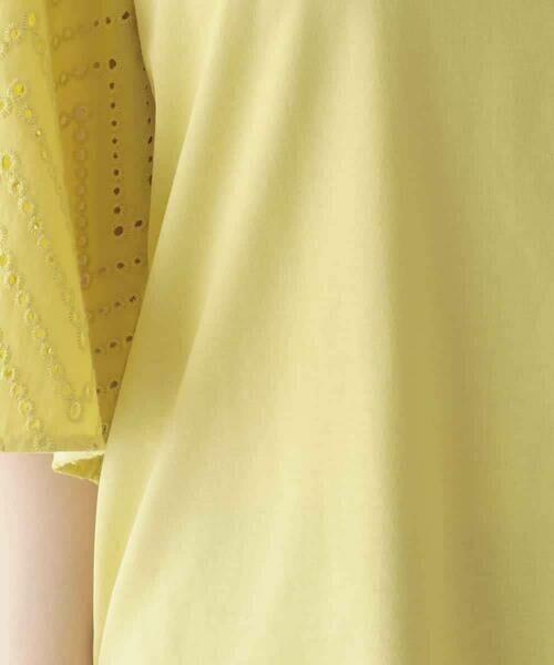 HIROKO BIS / ヒロコビス シャツ・ブラウス | 【接触冷感】コットンレースボリューム袖カットソー /洗える | 詳細9
