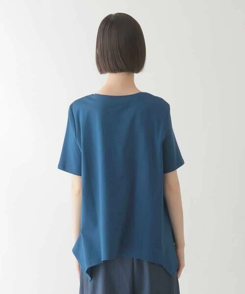 HIROKO BIS / ヒロコビス カットソー | 【接触冷感】ブレード刺繍デザインヘムカットソー /洗える | 詳細2