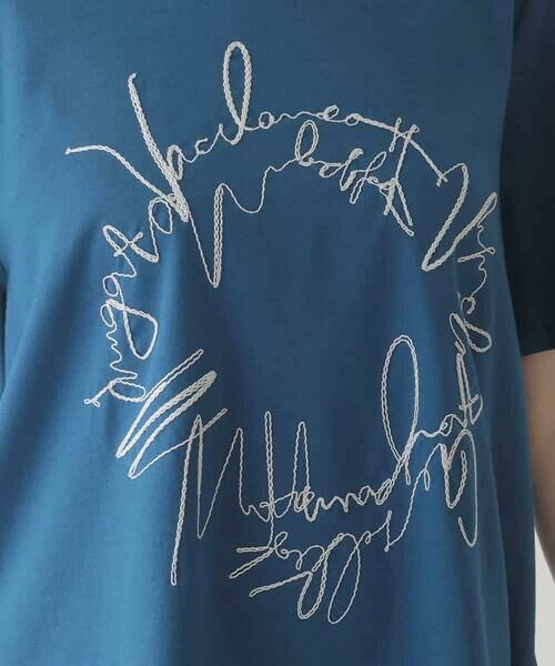 HIROKO BIS / ヒロコビス カットソー | 【接触冷感】ブレード刺繍デザインヘムカットソー /洗える | 詳細7