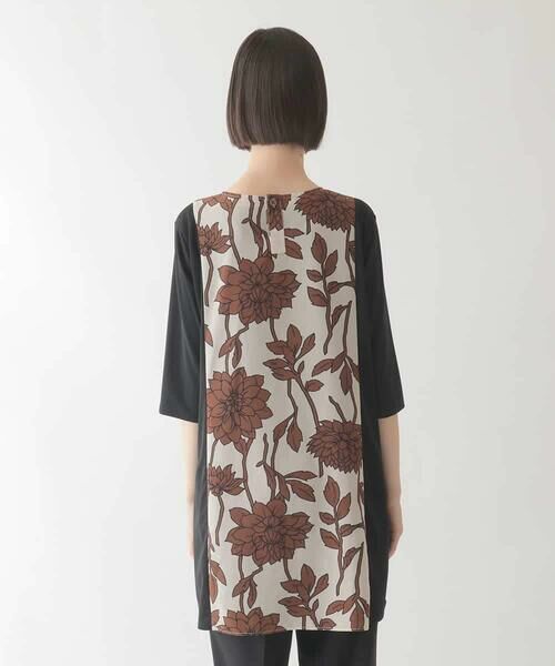 HIROKO BIS / ヒロコビス チュニック | 幾何フラワー切り替えデザインチュニック /洗える | 詳細2