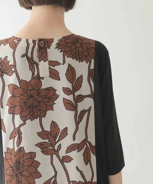 HIROKO BIS / ヒロコビス チュニック | 幾何フラワー切り替えデザインチュニック /洗える | 詳細4