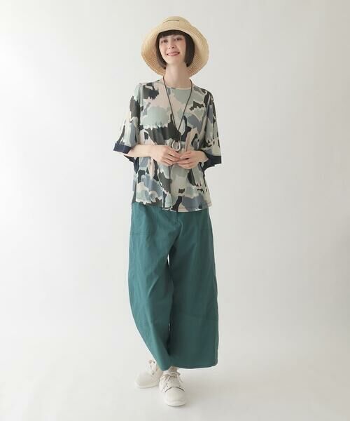 HIROKO BIS / ヒロコビス その他パンツ | リネンライクストレッチ八分丈パンツ /洗える | 詳細18