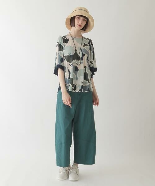 HIROKO BIS / ヒロコビス その他パンツ | リネンライクストレッチ八分丈パンツ /洗える | 詳細19