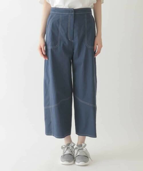 リネンライクストレッチ八分丈パンツ /洗える （その他パンツ