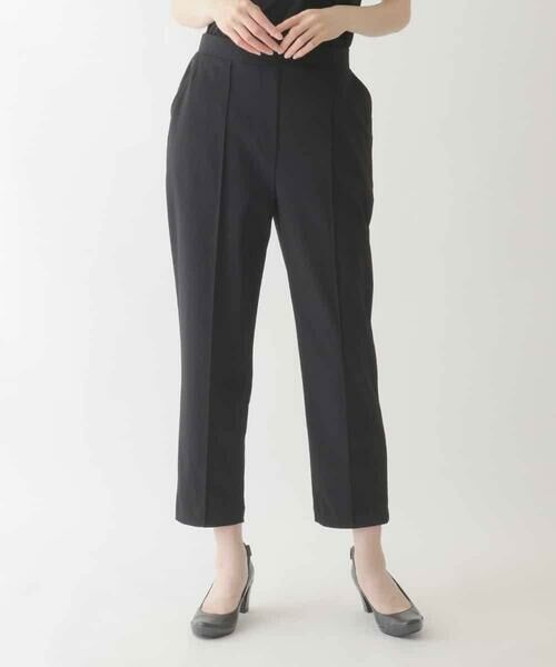 HIROKO BIS / ヒロコビス ショート・ハーフ・半端丈パンツ | 【接触冷感/吸汗速乾】センタークリースプルオンパンツ /洗濯機で洗える | 詳細12