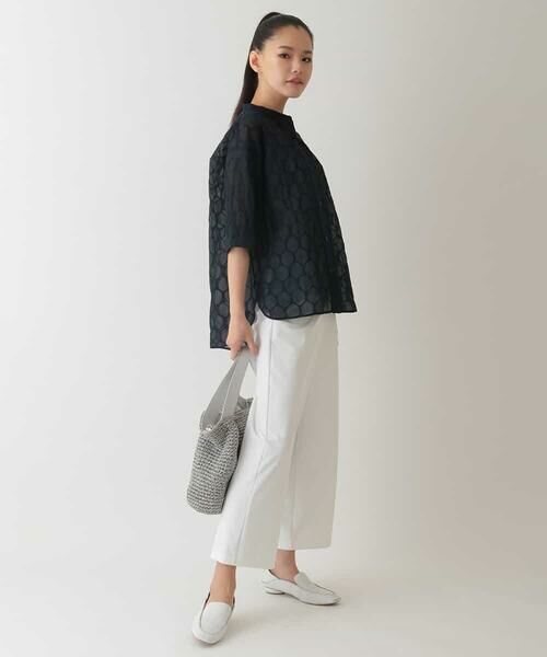 HIROKO BIS / ヒロコビス その他パンツ | 【接触冷感/吸汗速乾】ドライストレッチワイドプルオンパンツ /洗濯機で洗える | 詳細10