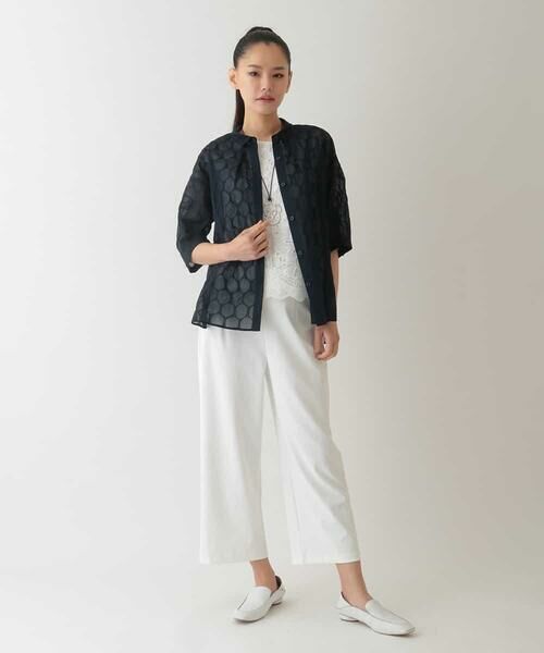 HIROKO BIS / ヒロコビス その他パンツ | 【接触冷感/吸汗速乾】ドライストレッチワイドプルオンパンツ /洗濯機で洗える | 詳細11