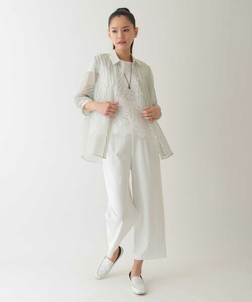 HIROKO BIS / ヒロコビス その他パンツ | 【接触冷感/吸汗速乾】ドライストレッチワイドプルオンパンツ /洗濯機で洗える | 詳細8