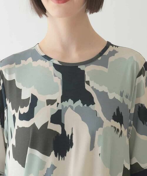 HIROKO BIS / ヒロコビス ロング・マキシ丈ワンピース | 迷彩フラワーコクーンデザインワンピース /洗濯機で洗える | 詳細3