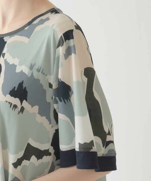 HIROKO BIS / ヒロコビス ロング・マキシ丈ワンピース | 迷彩フラワーコクーンデザインワンピース /洗濯機で洗える | 詳細5