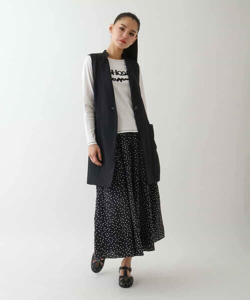 HIROKO BIS / ヒロコビス ベスト | 【接触冷感/UVカット/吸汗速乾】サイドメッシュデザインジレ /洗濯機で洗える | 詳細13