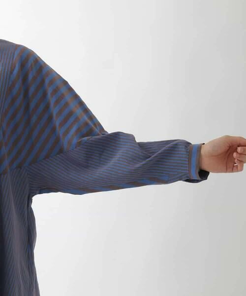 HIROKO BIS / ヒロコビス シャツ・ブラウス | ストライプパターンデザインブラウス /洗える | 詳細21