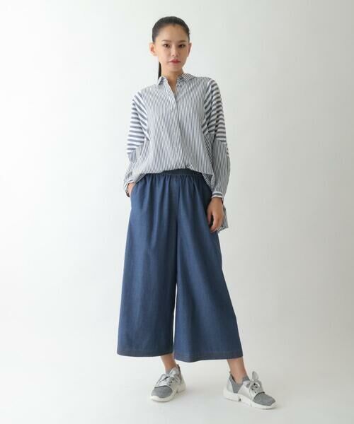 HIROKO BIS / ヒロコビス シャツ・ブラウス | ストライプパターンデザインブラウス /洗える | 詳細27