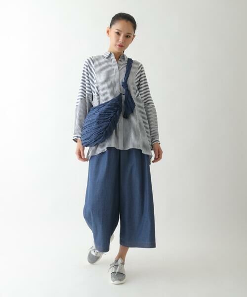 HIROKO BIS / ヒロコビス シャツ・ブラウス | ストライプパターンデザインブラウス /洗える | 詳細28
