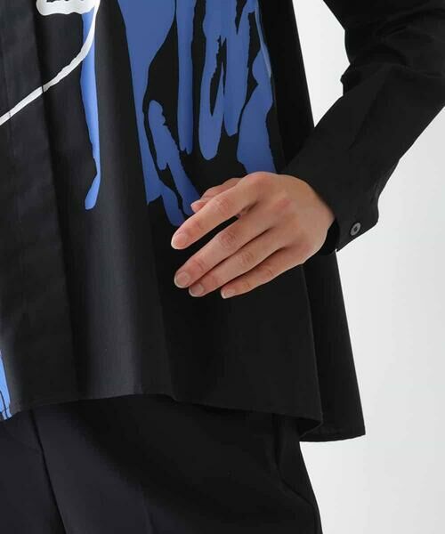 HIROKO BIS / ヒロコビス シャツ・ブラウス | アートプリントブロードシャツ /洗える | 詳細6