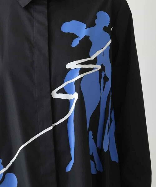 HIROKO BIS / ヒロコビス シャツ・ブラウス | アートプリントブロードシャツ /洗える | 詳細7