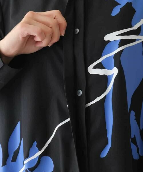 HIROKO BIS / ヒロコビス シャツ・ブラウス | アートプリントブロードシャツ /洗える | 詳細8