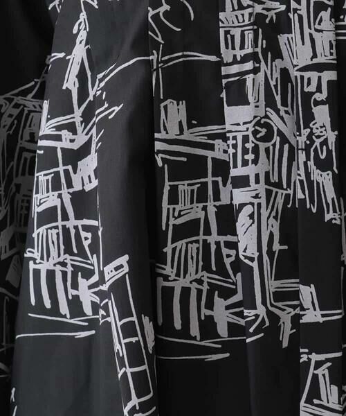 HIROKO BIS / ヒロコビス シャツ・ブラウス | アートプリントタックデザインブラウス /洗える | 詳細19