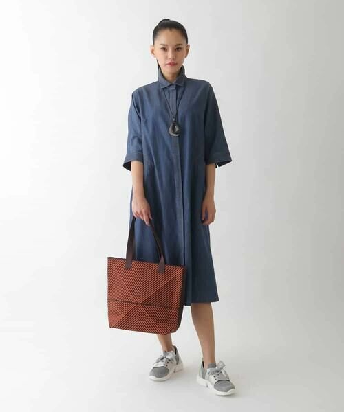 HIROKO BIS / ヒロコビス ロング・マキシ丈ワンピース | ステッチポイントデニムワンピース /洗える | 詳細11