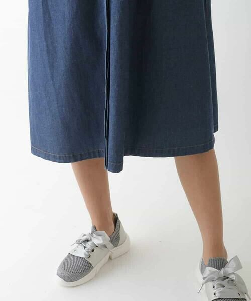 HIROKO BIS / ヒロコビス ロング・マキシ丈ワンピース | ステッチポイントデニムワンピース /洗える | 詳細8