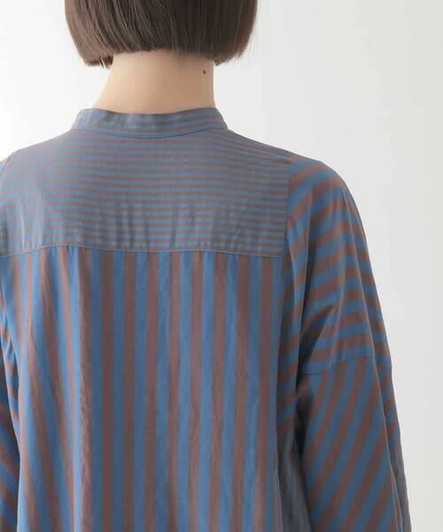 HIROKO BIS / ヒロコビス ロング・マキシ丈ワンピース | ストライプパターン切り替えデザインワンピース /洗える | 詳細19