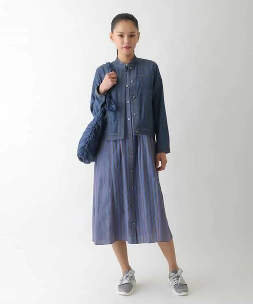 HIROKO BIS / ヒロコビス セットアップ | ステッチポイントデニムジャケット /洗える | 詳細12