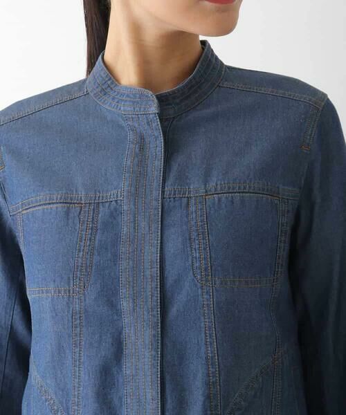 HIROKO BIS / ヒロコビス セットアップ | ステッチポイントデニムジャケット /洗える | 詳細4