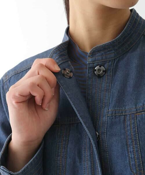 HIROKO BIS / ヒロコビス セットアップ | ステッチポイントデニムジャケット /洗える | 詳細5