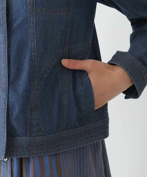 HIROKO BIS / ヒロコビス セットアップ | ステッチポイントデニムジャケット /洗える | 詳細8