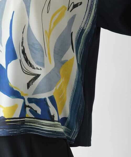 HIROKO BIS / ヒロコビス カットソー | アートプリント切り替えデザインプルオーバー /洗える | 詳細7