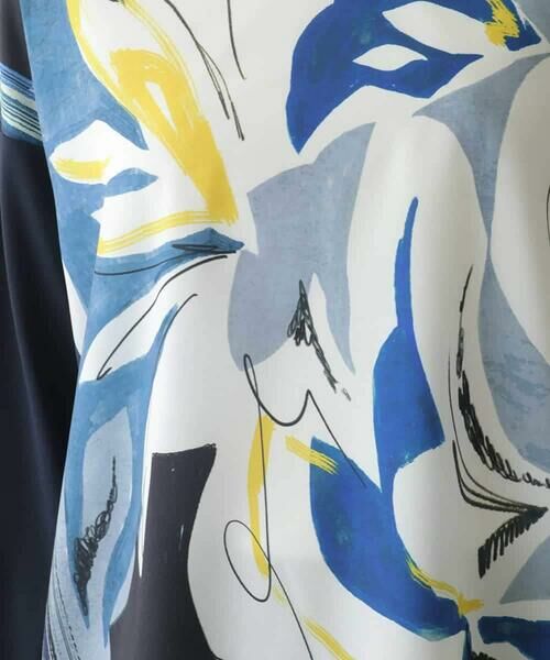 HIROKO BIS / ヒロコビス カットソー | アートプリント切り替えデザインプルオーバー /洗える | 詳細8