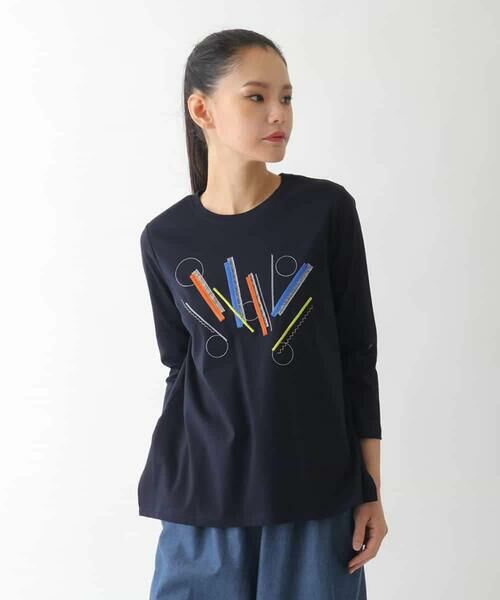 HIROKO BIS / ヒロコビス カットソー | クラフト刺繍デザインカットソー /洗える | 詳細12