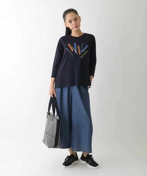 HIROKO BIS / ヒロコビス カットソー | クラフト刺繍デザインカットソー /洗える | 詳細13