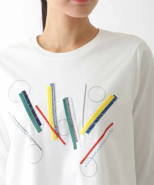 HIROKO BIS / ヒロコビス カットソー | クラフト刺繍デザインカットソー /洗える | 詳細3