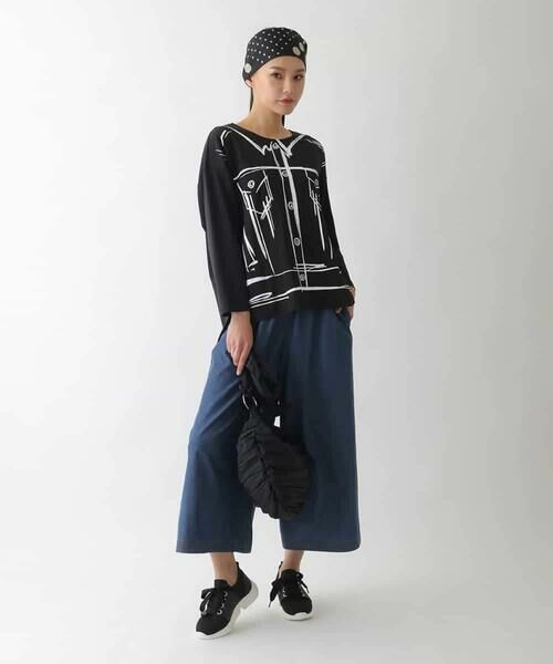 HIROKO BIS / ヒロコビス カットソー | Gジャンプリントデザインプルオーバー /洗える | 詳細10