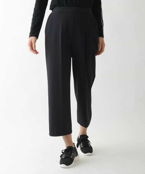 HIROKO BIS/ヒロコビス 美シルエットプルオンパンツ /洗濯機で洗える ブラック L