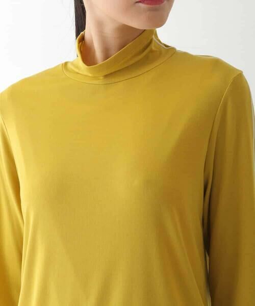 HIROKO BIS / ヒロコビス カットソー | 配色ラインハイネックインナートップ /洗える | 詳細3