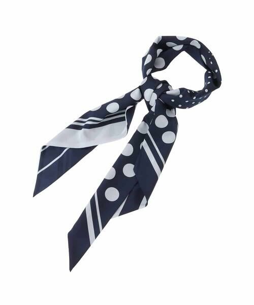 HIROKO BIS / ヒロコビス マフラー・ショール・スヌード・ストール | ドットストライプスカーフ | 詳細3