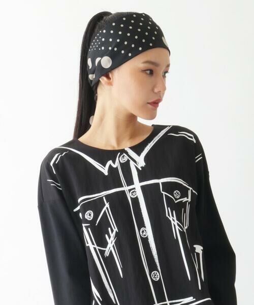 HIROKO BIS / ヒロコビス マフラー・ショール・スヌード・ストール | ドットストライプスカーフ | 詳細6